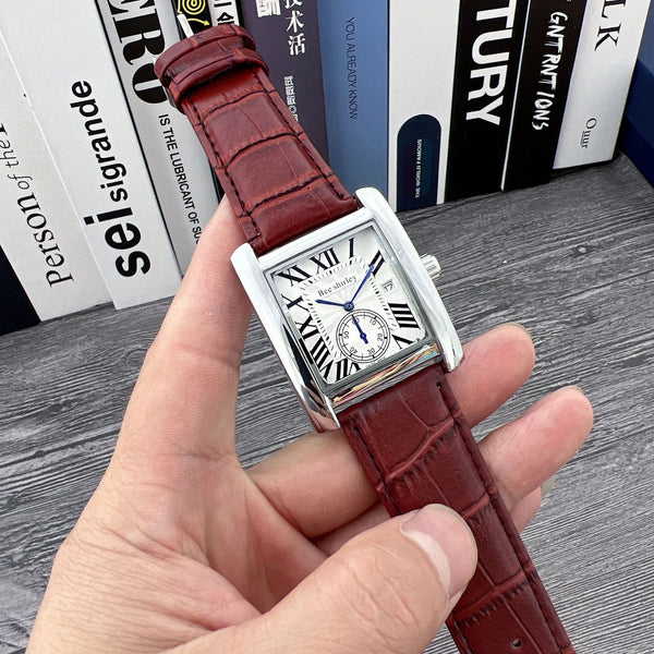 Reloj de Cuarzo Tanque Cuadrado para Hombre