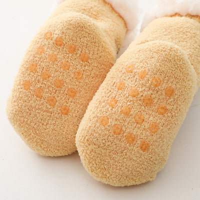 Calcetines Navideños Cordero Terciopelo Coral para Niños - Image 17