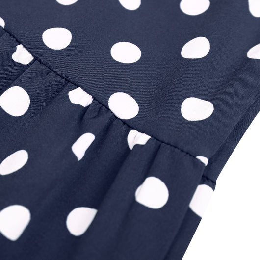Vestido Elegante de Chifón con Lunares para Mujer - Image 34