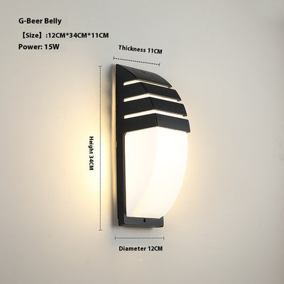 Lámpara LED Impermeable para Balcón y Jardín - Diseño Moderno Minimalista - Image 13