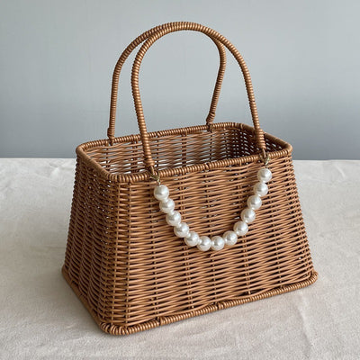 Canasta Tejida de Flores Hecha a Mano con Caja de Regalo - Image 12