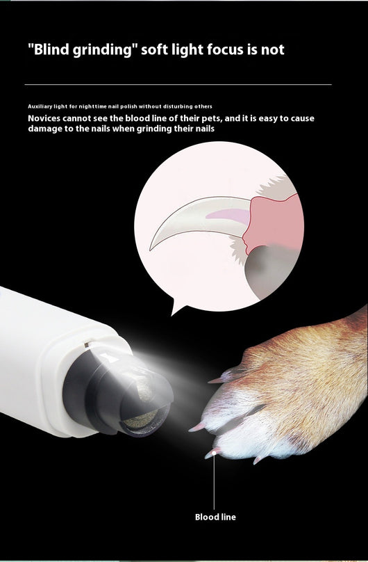 Cortauñas Eléctrico para Mascotas - Limador de Uñas Silencioso para Gatos y Perros - Image 15