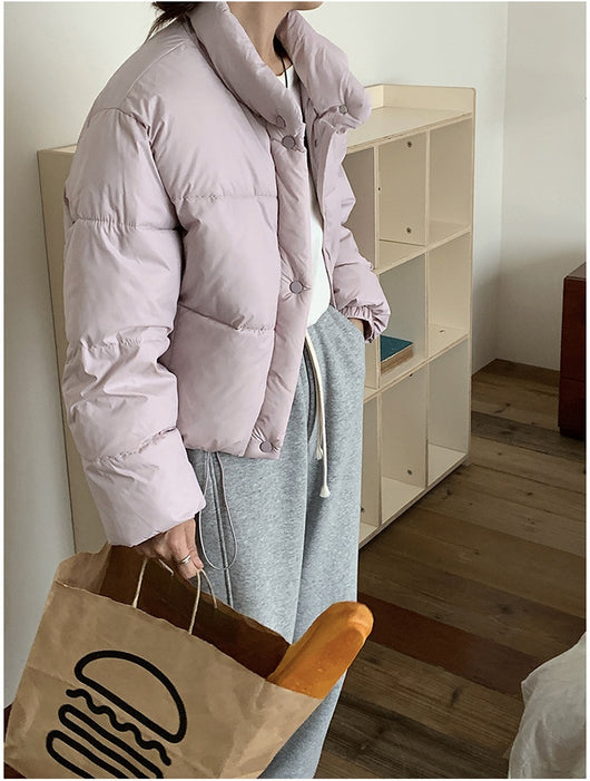 Abrigo Acolchado de Algodón para Mujer - Estilo Urbano Casual - Image 20