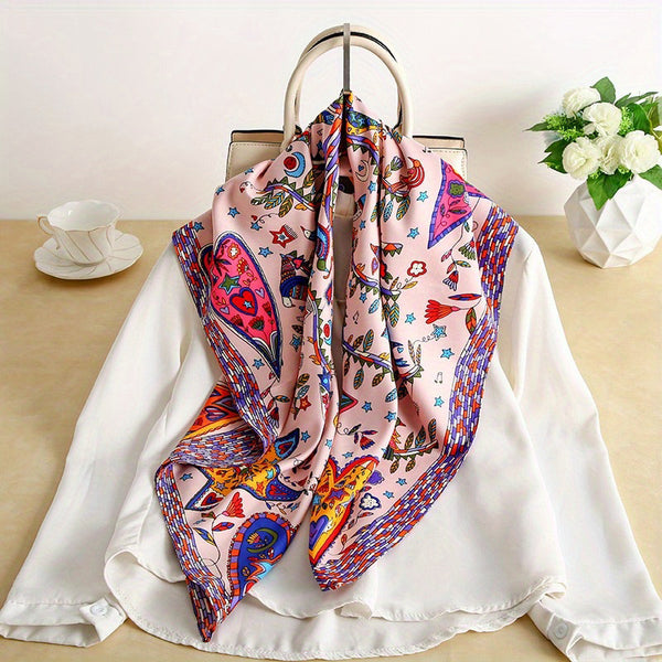 Pañuelo Grande Estampado para Mujer Primavera Otoño - Image 5