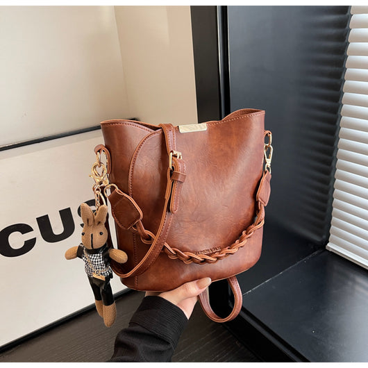 Bolsa Retro Estilo Messenger con Diseño de Cubo Portátil - Image 4
