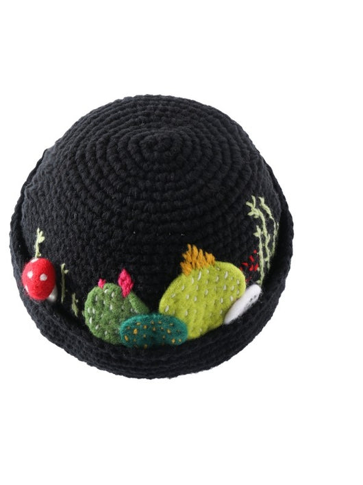 Gorro Tejido a Mano con Diseño de Suculenta - Image 7