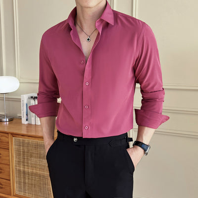 Camisa de Negocios Manga Larga Multicolor para Hombre - Image 8