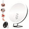Espejo de Maquillaje Giratorio con Luz LED Recargable y Soporte