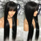 Peluca con Flequillo Estilo Europeo y Americano - Cabello Natural Mecanismo Completo