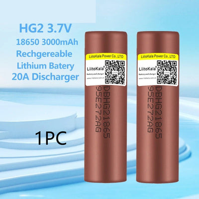 Batería Recargable 18650 HG2 3000mAh 37V - Descarga Continua 20A - Image 6