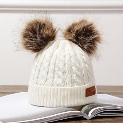 Gorras de Piel de Mapache para Bebés y Niños - Image 2