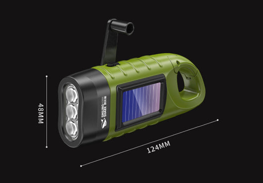 Linterna Solar Recargable con Manivela para Emergencias - Image 8