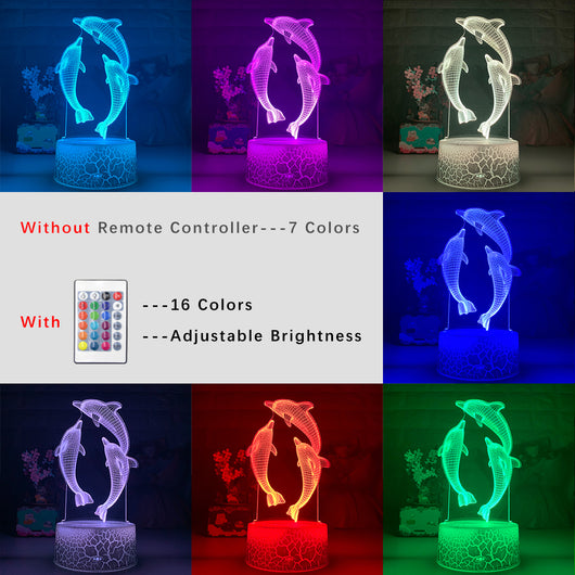 Lámpara LED 3D con Control Remoto por Tacto - Image 10