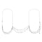 Women's Fashion Crystal Body Chain Plateado