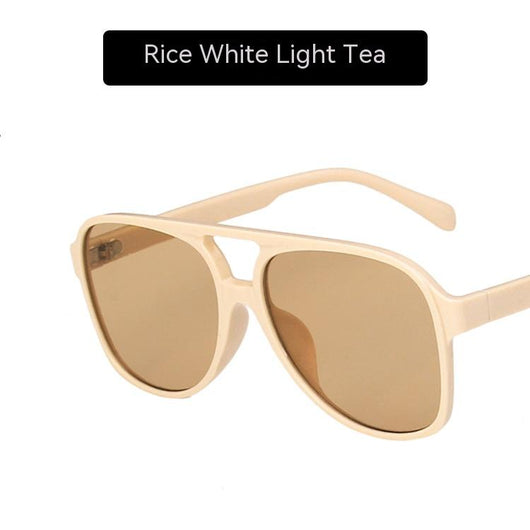 Gafas de Sol Retro Oversized con Doble Puente para Mujer - Image 28