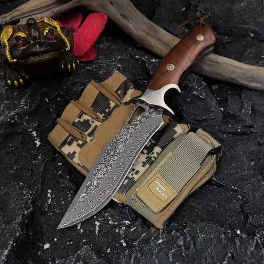 Cuchillo de Exterior con Hoja Damasco - Image 10