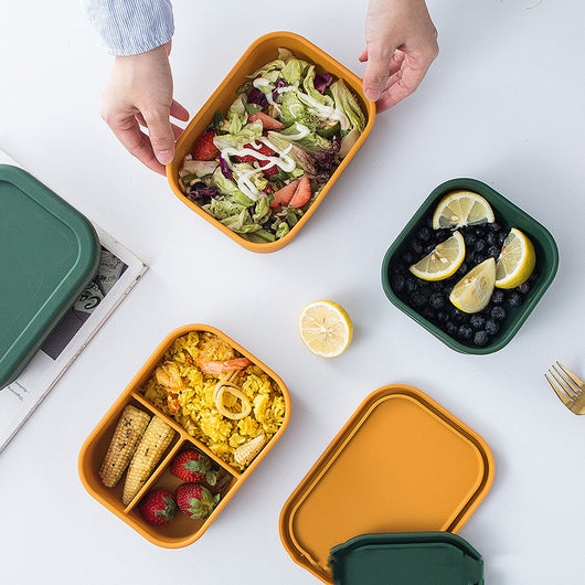 Contenedor Hermético de Silicona para Almuerzo con Calentamiento en Microondas - Image 9