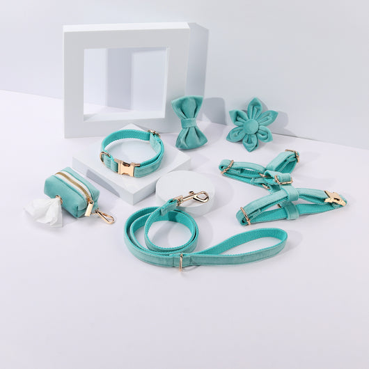 Conjunto de Collar y Correa de Terciopelo Suave para Mascotas - Image 8