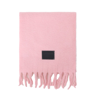 Bufanda de Lana Gruesa con Flecos Lisos para Mujer - Abrigo Cálido para el Cuello - Image 23