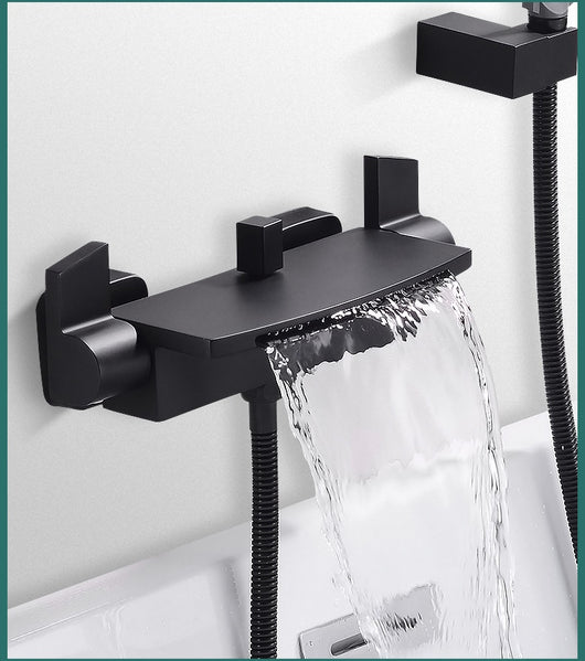 Juego de Ducha con Grifo de Cascada para Bañera - Image 15