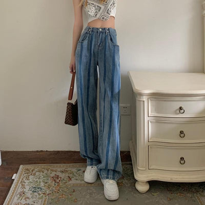 Jeans Cintura Alta Pierna Recta Suelta para Mujer - Image 2