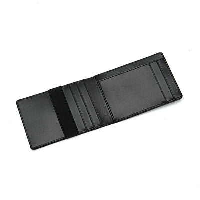 Billetera Portamonedas con Clip de Cuero Victoria - Organizador de Tarjetas y Efectivo