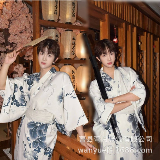 Kimono Formal Tradicional Japonés para Hombre - Image 20