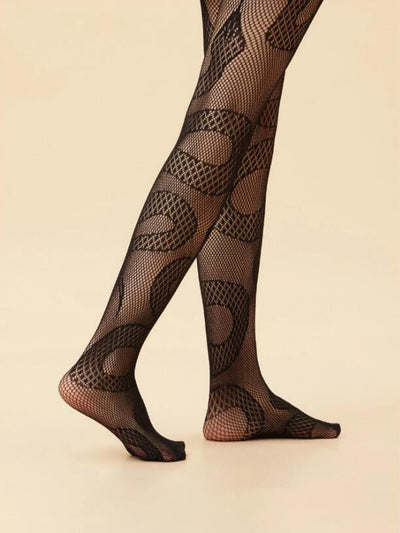 Pantimedias Caladas con Diseño de Estrellas Jacquard - Image 4