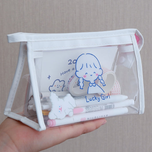 Estuche Organizador Transparente de Gran Capacidad Estilo Japonés - Image 14