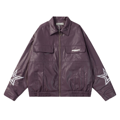 Chaqueta de Cuero Americana para Motociclista - Image 18