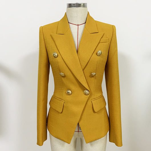 Chaqueta de Moda con Hebilla de León Metalizada y Ajuste Slim - Image 8