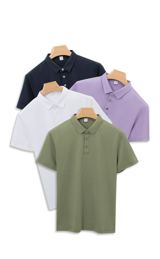 Polo Manga Corta de Algodón Mercerizado para Hombre - Calidad Premium 120 Hilos - Image 11