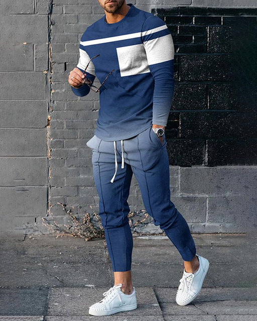 Suéter Casual para Hombre con Estampado 3D y Cuello Redondo