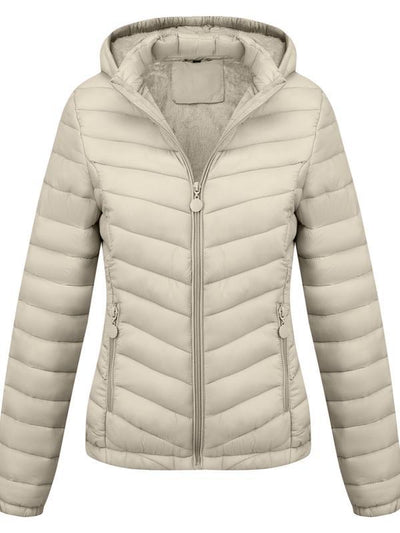 Abrigo de Invierno para Mujer con Capucha y Cierre de Cremallera - Image 10