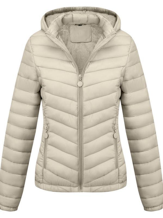 Abrigo de Invierno para Mujer con Capucha y Cierre de Cremallera - Image 10