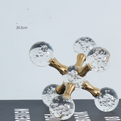 Decoración Molecular de Cristal Luxury para Sala de Estar y Mueble TV - Image 5