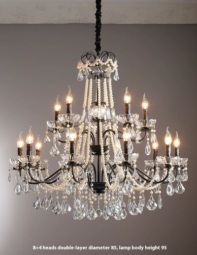 Lámpara de Araña de Cristal Estilo Lujo Francés para Sala - Image 13
