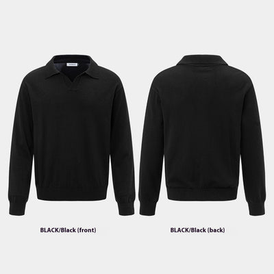 Polo Boutique de Manga Larga con Solapa para Hombre y Mujer - Otoño e Invierno - Image 24