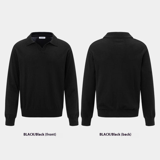Polo Boutique de Manga Larga con Solapa para Hombre y Mujer - Otoño e Invierno - Image 24