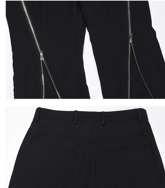 Pantalones Holgados Retro Estilo Drapeado - Image 9