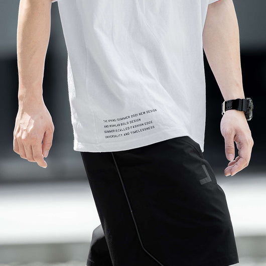 Camiseta Holgada de Algodón para Hombre - Diseño Simple y Versátil - Image 6