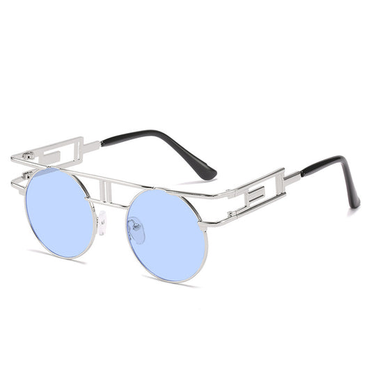 Gafas Retro Marco Metálico Redondo Tinta - Image 12
