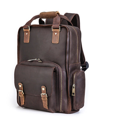Bolsa Bandolera de Cuero Crazy Horse Estilo Europeo - Image 16