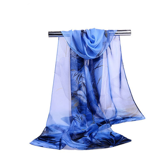 Foulard Largo Estampado Loto para Mujer