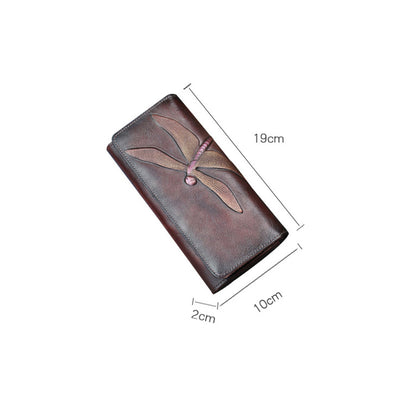 Billetera Larga de Cuero para Mujer con Diseño Mariposa - Image 10