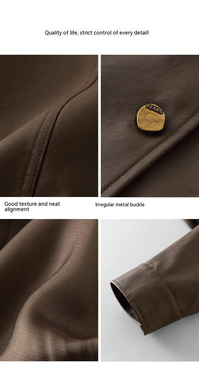 Chaqueta Retro de Cuero PU para Mujer - Image 12