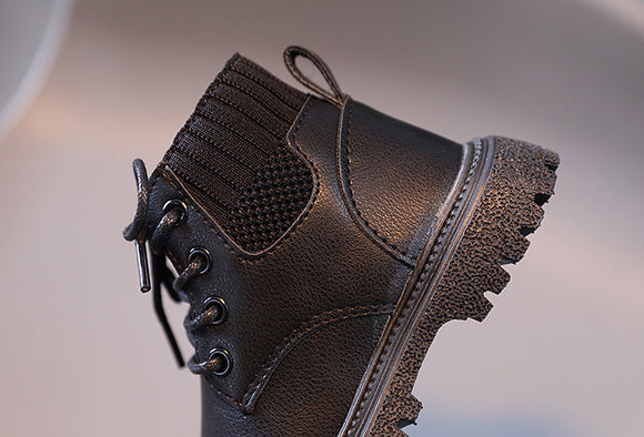 Botas Martin para Niños y Niñas - Cuero Algodón Suave