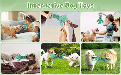 Juguetes para Perros Chirriantes de Peluche - Juegos de Tracción para Mascotas Pequeñas, Medianas y Grandes - Image 12