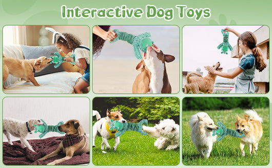Juguetes para Perros Chirriantes de Peluche - Juegos de Tracción para Mascotas Pequeñas, Medianas y Grandes - Image 12