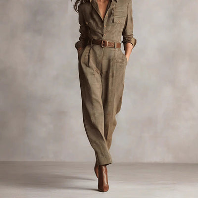 Jumpsuit Cuadrille Elegante para Primavera y Otoño - Image 3